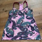 Paisley Print Women's Nightgown Pink Size XL Photo 0