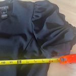 Enfocus Studio En Focus Studio Black Puff Sleeve A-Line Dress Size 10 Knee Length Photo 6