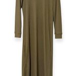 Old Navy  size small hunter green long sleeve ribbed maxi dress relaxed fit Photo 7