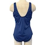 Swimsuits for All One Piece Swimsuit Colorblock Stripes 18 New Blue Photo 1