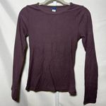 Old Navy Purple Plush Long-Sleeve Crew-Neck T-Shirt for Women Photo 0