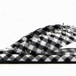 ZARA NWT Studded Quilted Sandals Gingham Bloggers Fav Photo 5