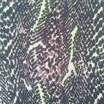 T Tahari  L Snake Lime Black Sleeveless Top Photo 2