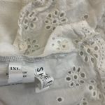 SheIn Tops White Spaghetti strap Eyelet Trim Top White Size 1X Sleeveless Photo 5