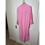 Universal Threads Universal Thread Pastel Pink Oversized Midi Shirt Dress Women's Large Photo 5
