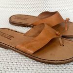 Francesco Da Firenze Cognac Leather Knot Thong Sandals Made in Italy 9.5 Photo 8