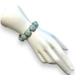 Womens Matching Faux Marble Stretch Fashion Bracelets Statement Jewelry Green Photo 5