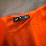 SheIn Vibrant Orange Satin Top Photo 1