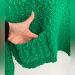 VTG Chunky Green Sweater with Cute Pocket Size L Photo 2