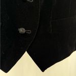 Ann Taylor Vintage  Silk Blend Velvet‎ Vest in Black Size 4 Photo 3