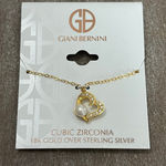 Giani Bernini  18k Gold Over Sterling Silver Heart with Pearl Necklace Photo 0