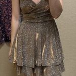 Honey and Rosie Gold Glitter Dress Photo 3