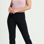Betabrand ‎ Black Extra Small Petite Pull On Pant Belt Loops Photo 0
