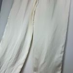 ZARA NWT  The Masculine Low Rise Satin Effect Pants Sz XL Ivory Wide Leg Photo 15