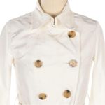Moncler Double-Breasted Trench Jacket with Button and Tie Closure Size Photo 3