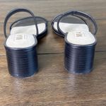 MIA  Isabeli Shoes Womens Size 6M Black Block Heel Slip On Leather Sandals Dressy Photo 3