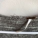 Free People Heathered Gray Deep V Faux Wrap Sweater Photo 9