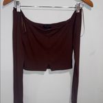 Naked Wardrobe  Chocolate Ribbed Top Photo 5