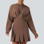 Halara  Taupe Hooded Sweatshirt Photo 0