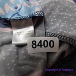 Leota  Wrap mixed print black blue long‎ sleeve faux wrap dress, women size M Photo 11