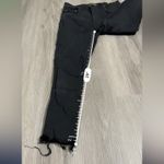 Denim Forum The Lola High Rise Skinny Crop Raw Hem Jeans Size 29 Black Photo 11