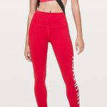 Lululemon NWOT Wunder Under Hi-Rise 7/8 Tight *20Y Collection 25"Dark Red Photo 3