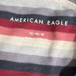 American Eagle  Women’s Striped Short Sleeve Top - Size Medium - EUC Photo 2