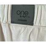 One by Chapter One NWT Cream Elastic Waistband Suede Jogger Pants Size L Size L Photo 5