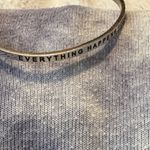 MantraBand EUC  Silver 'Everything Happens for a Reason' Cuff Photo 2