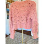 Arizona Jeans Arizona Jean Co Chunky Knit Cropped Cardigan Cozy Cottagecore Orange Pink L Photo 2