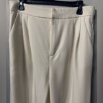 Steve Madden  payton pants in cream color size Large wide leg smocked waist Photo 5