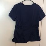 Grey's Anatomy  By Barco Cute Scrub Top Women’s Size Medium Navy Blue Color Photo 5
