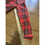 Old Navy  Women‎ Size Medium Tunic Shirt Red Flannel Button Down Shirt Cotton Photo 4