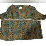 Show Me Your Mumu Peacock print sheer blouse - size M/L Photo 6