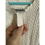 Vintage Cricket Lane Floral Knit Cottage Core Short Sleeve Cream Sweater Size XL Photo 2