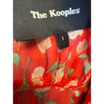 The Kooples Red Floral Long Sleeve Ruffle Mini Dress – Size 1 (S/US 4) Photo 5
