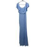 Pinkblush  Off Shoulder High Low‎ Maxi Dress Women’s Sz Small Blue Maternity Photo 2