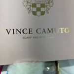 Vince Camuto  Cream Knit Beanie and Plaid Scarf Set New In Box Photo 3