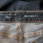 The Limited  Denim SZ 2 Bootcut Jeans Low-Rise Zip-Fly Stretch Dark Wash Blue Photo 6