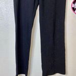 Woman’s black sparkly stretchy bootcut dress pants Size 30 Photo 1