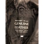 Vintage Maxam Women Medium Black Patchwork Lambskin Leather Coat Italian Mosaic Photo 6