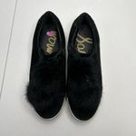 Sam Edelman  Size 10 Shoes Leya Black Velvet Faux Fur Pom Pom Slip-On Women's Photo 6