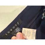 Theory  Laleenka Flare Crepe Dress Pants Women 2 Navy Workwear Academia Old Money Photo 3