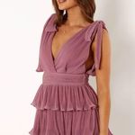 Petal and Pup  Dusty Pink Ruffle Mini Dress L NWT Photo 2