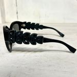 Fendi  0139/S Crocco Crystal Black Rubber Gray Lens Mirrored Butterfly Sunglasses Photo 3