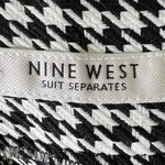 Nine West Houndstooth Straight Leg Pants Womens 8 Black White Classic Workwear Photo 4