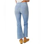 We The Free  In My Feelings Mid Rise Crop Boot Light Wash Pull On Jeans NWT Large Photo 1