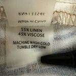 Ecru  Women’s Rice Flat Front Easy Linen Blend Wide Leg Pants Size 14 Photo 3