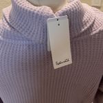 Splendid Lilac Purple Turtleneck Waffle Long Sleeve Sweater NWT Sz Sm Stretchy Photo 3