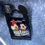 Disney Mickey and Minnie Hanukkah Pin Set - Blue and Black Photo 2